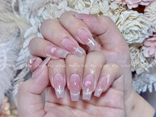 レアネイル 渋谷店(Le’a nail)/チーク☆マグネットフレンチ