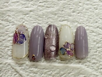 プルミエ ネイル(Premier Nail)/紫陽花＆ミラー＆マグネット