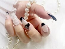 アリーズ(Allies)/黒フレンチ 持ち込みデザイン