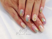 ネイルサロン ビューティーマジック 川口店/七色フィルムネイル