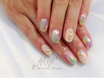 ネイルサロン ビューティーマジック 川口店/七色フィルムネイル
