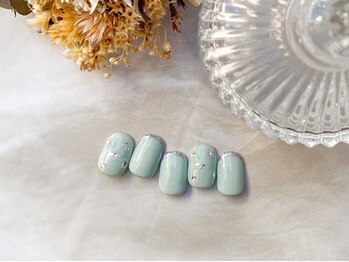 エイミー 金町(amy)/フラワーホロネイル