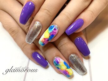 ネイルグラマラス 西新井店/《パラジェル》秋インクDesign