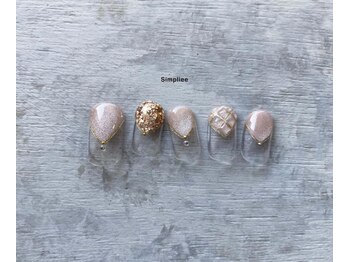 シンプリー ネイルアンドアイラッシュ 祖師谷大蔵店(Simpliee Nail&Eyelash)/キルティングネイル