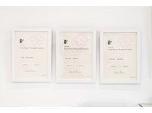 ポーラ ザ ビューティ 佐久平店(POLA THE BEAUTY)/エステティック協会の認定証