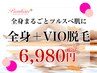 【痛みが少なく高い満足度】全身+VIO・美容脱毛…痛みが心配な方も大丈夫♪