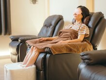 つきらくの雰囲気（フットバスで身体の芯から温まります♪）