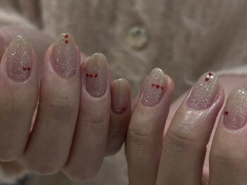 冬ネイル ハートネイル /錦糸町