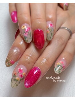 アンディネイル(andynails)の写真/ 【イベント・推し活にも最適♪】パーツ＆カラーの種類が豊富★ハイクオリティな手描き＆トレンドアート