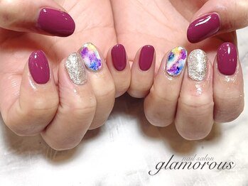 ネイルグラマラス 西新井店/《パラジェル》秋インクDesign