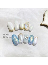氷ネイル　バカラネイル