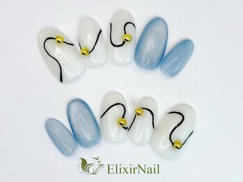エリクサーネイル 神田(Elixir Nail)/シンプル/クーポン使用