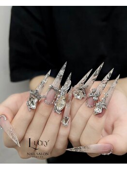 ラッキー(LUCKY)の写真/爪の形に自信がない方にも◎長さ出し＆補強で理想の指先へ♪豊富なデザインから選べます☆
