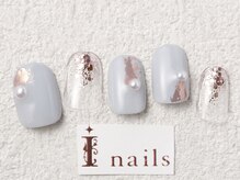 アイネイルズ 梅田店(I nails)/ニュアンスクリアデザイン