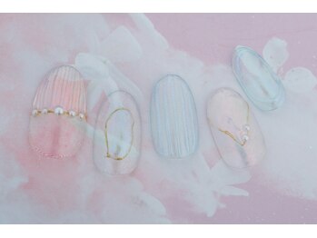 ネイルクロエ(NAIL KCLOE)/もやもやキャンディネイル