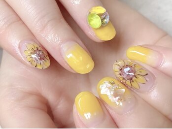 向日葵ネイル♪