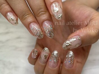 ネイル アトリエ ミジュ(nail atelier MijU)/ラメグラデーション