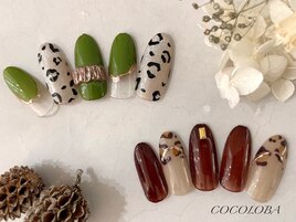 レオパード/グリーン/ブラウン