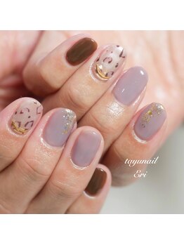 たゆ ネイル(たゆnail)/アニマル柄春ネイル
