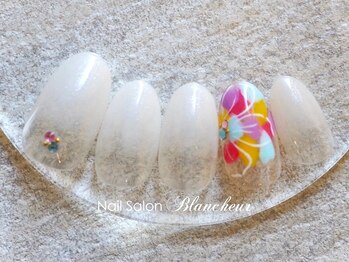 ネイルサロン ブランシュール(Nail Salon Blancheur)/パステル水彩ブーケネイル