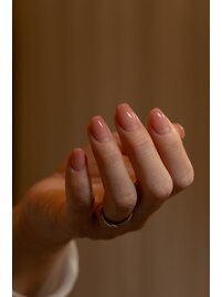 one color gel nail
