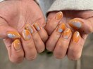 orange nail☆