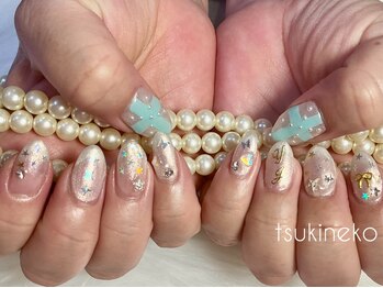 月猫/推し概念ネイル