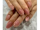 大人のくニュアンスピンクネイル