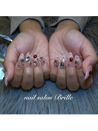 キラキラベイビーブーマーネイル