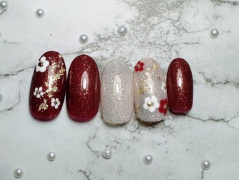 定額Design お正月レッド