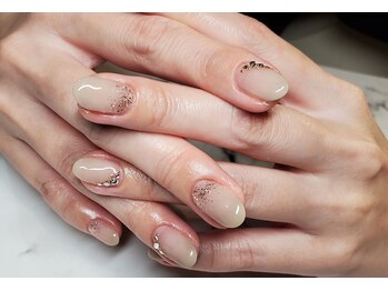 ネイルサロンブラン(nail salon BLANC)/グレージュの美爪ネイル