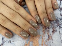 ディーネイル 四条烏丸(D-nail)/【春井】キラキラワンカラー☆