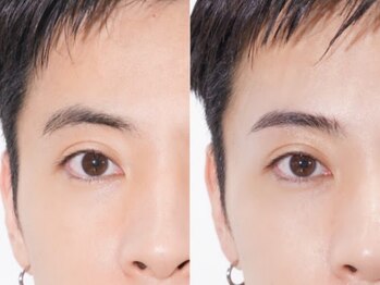 カッパーマン(KAPPER MEN)の写真/【眉毛から叶えるフェイシャルエステ★】当店で全て完結するのが人気の秘密◎毛穴ケアや肌管理まで出来る！
