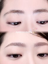 メル(meru)/eyebrow wax + 間引き