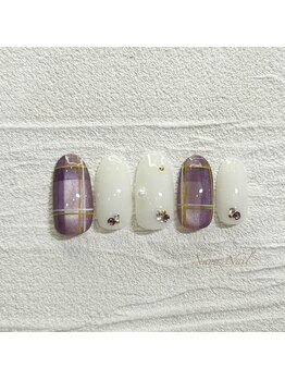 マグネットチェックネイル