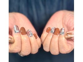 ヌーディー/ツイードネイル/秋