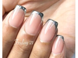 ミラーフレンチネイル