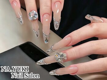 ナユキ 吉祥寺店(NA.YUKI)/キラキラストーンフレンチネイル
