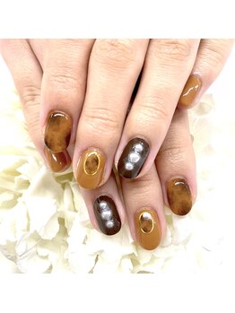 ディーネイル 京橋(D-nail)/西村/チョコカラーネイル♪