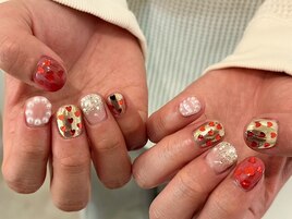POP＆Cute ハート韓国ネイル☆
