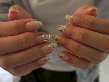 アイネイルズ 三宮店(I nails)/キラキラグラデストーン¥8550