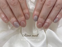 リノ ネイル(Rino nail)/ベージュ×グレー 71244