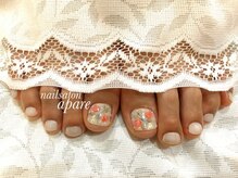 アペル(apare)/ワンカラー×レトロフラワー