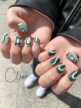 クリア(Clear)/ぷっくりうねうねネイル