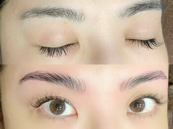 ブリリア ネイルアンドアイラッシュ(BRILLA nail&eyelash)の写真/大人気【ハリウッドブロウリフト】で眉癖改善★自己流ケアは卒業！メイクほぼなしでも立体的で自然な眉に♪