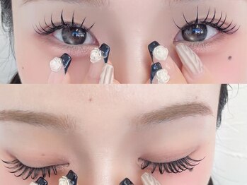 カリーナ(Carina)の写真/【豊富なエクステ取扱い店★】自まつげが少なくても、高技術で自然なボリューム感◆印象UPなお目元へ♪