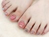 【Foot】再来♪選べる親指アート＋その他の指ワンカラー＋オフ込み￥8800♪