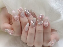 スペラ 大宮店(Spera)/パールとワンホンフレンチネイル