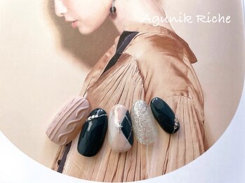 【チェックネイル】