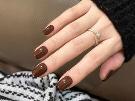 クリスマス/冬ネイル/ボルドー